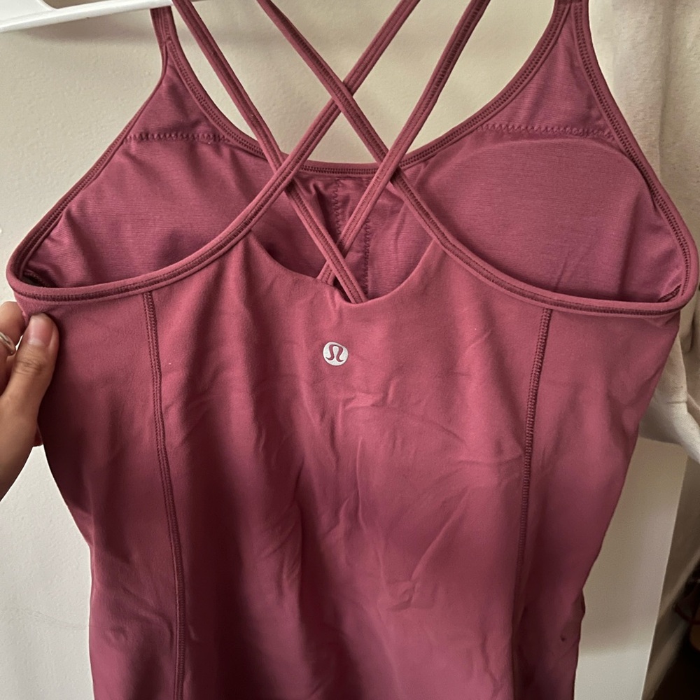 Lululemon Pink Strappy Tank Top